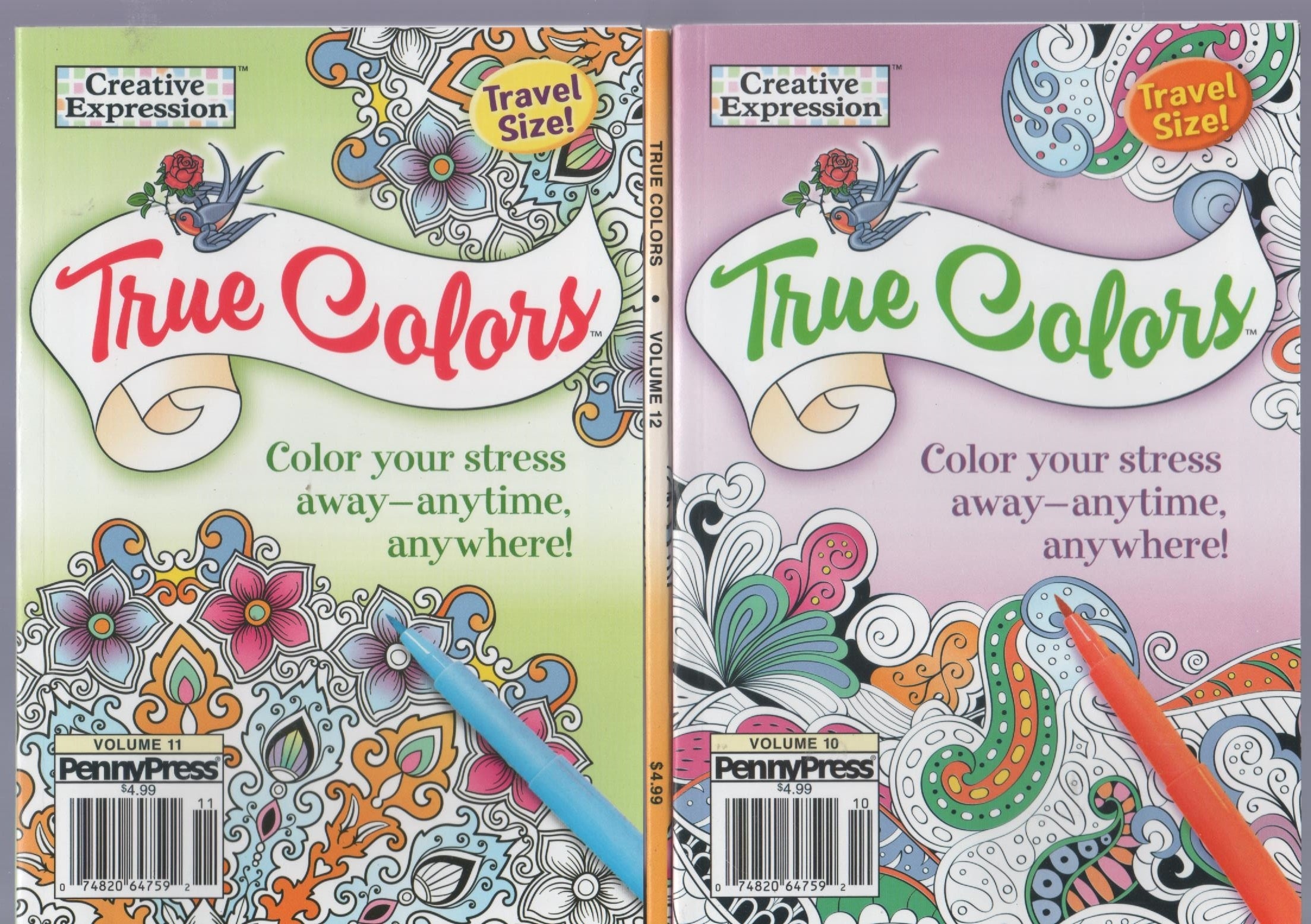 True Colors: 3 mini coloring books –